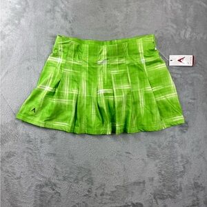 Antigua Desert Dry Pleated Sort Extra Lite Lime Green Athletic Skort sz S NWT